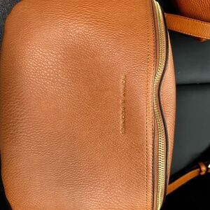 Poppy & Peonies Large Sidekick - Cognac